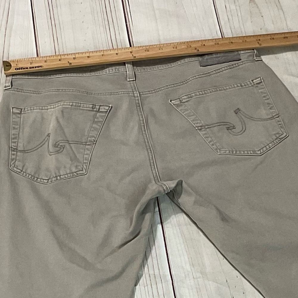 Men's AG Adriano Goldschmidt The Protege Straight Leg Khaki Tan Pants Size 34x34 - Picture 6 of 7